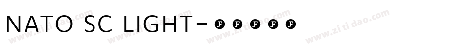 nato sc light字体转换